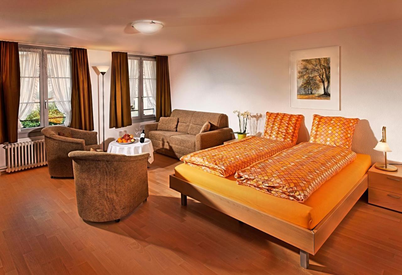 Ferienwohnungen Hotel Eden Spiez Exterior foto